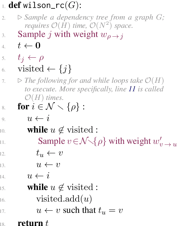 Figure 3 for Efficient Sampling of Dependency Structures