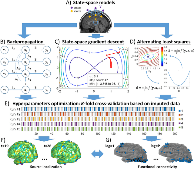 Figure 1 for Solving large-scale MEG/EEG source localization and functional connectivity problems simultaneously using state-space models