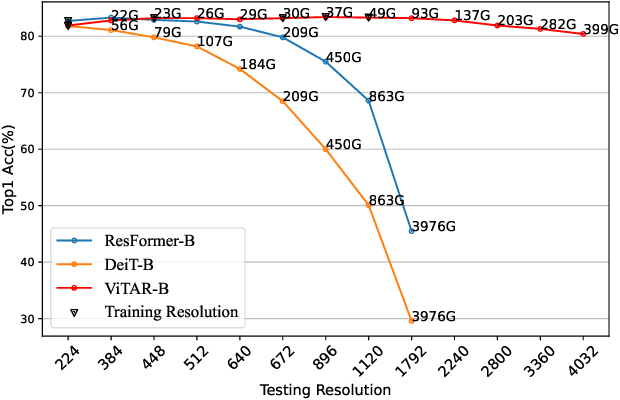 Figure 1 for ViTAR: Vision Transformer with Any Resolution