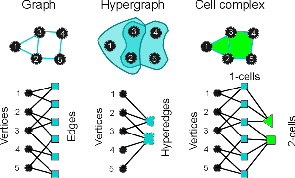 Figure 1 for Combinatorial Complexes: Bridging the Gap Between Cell Complexes and Hypergraphs