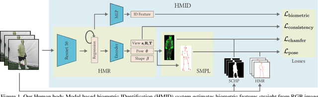 Figure 1 for Human Body Model based ID using Shape and Pose Parameters