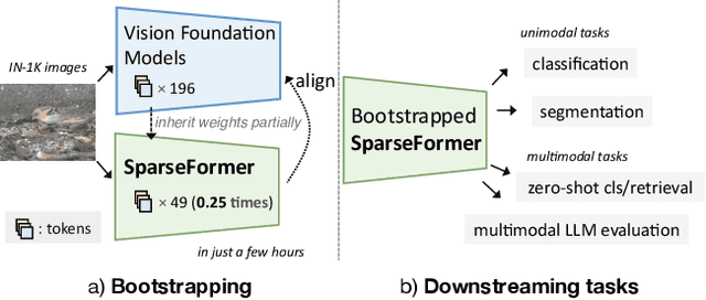 Figure 1 for Bootstrapping SparseFormers from Vision Foundation Models