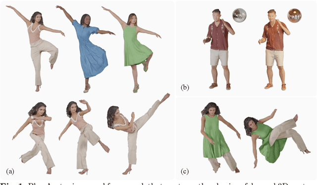 Figure 1 for PhysAvatar: Learning the Physics of Dressed 3D Avatars from Visual Observations