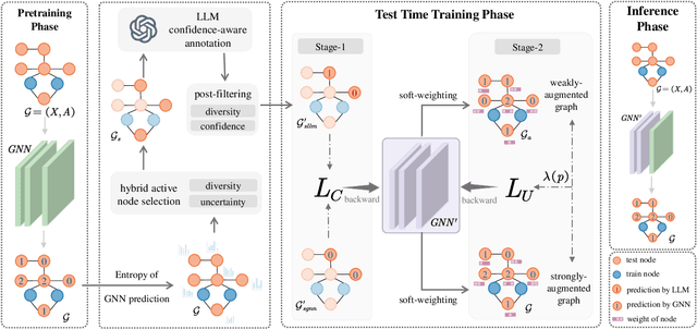 Figure 1 for Test-Time Training on Graphs with Large Language Models 