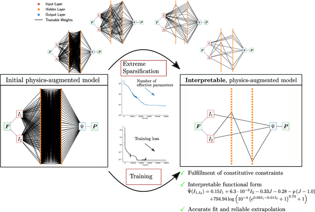 Figure 1 for Extreme sparsification of physics-augmented neural networks for interpretable model discovery in mechanics