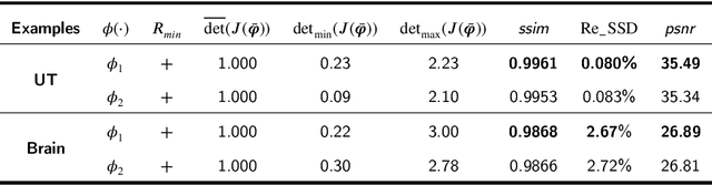 Figure 2 for A Bi-variant Variational Model for Diffeomorphic Image Registration with Relaxed Jacobian Determinant Constraints