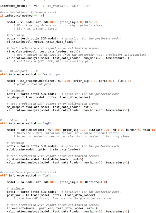 Figure 1 for BayesDLL: Bayesian Deep Learning Library