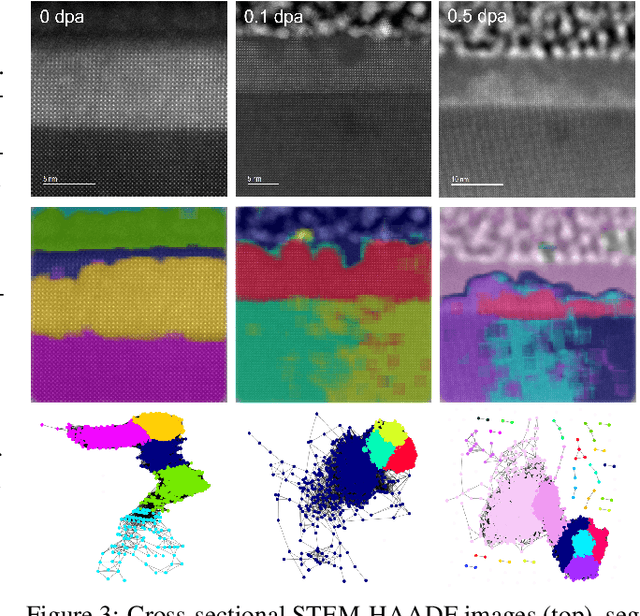 Figure 3 for Unsupervised segmentation of irradiation$\unicode{x2010}$induced order$\unicode{x2010}$disorder phase transitions in electron microscopy