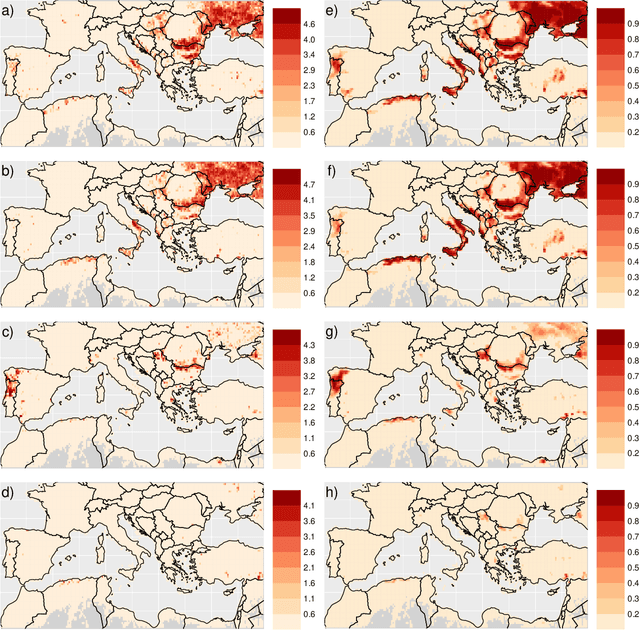 Figure 4 for Insights into the drivers and spatio-temporal trends of extreme Mediterranean wildfires with statistical deep-learning