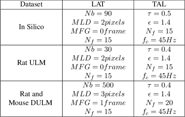 Figure 2 for A Tracking prior to Localization workflow for Ultrasound Localization Microscopy