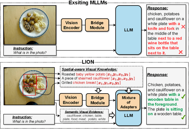 Figure 1 for LION : Empowering Multimodal Large Language Model with Dual-Level Visual Knowledge
