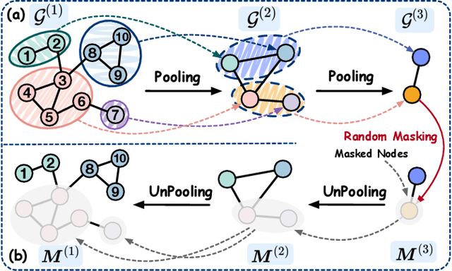 Figure 3 for Hi-GMAE: Hierarchical Graph Masked Autoencoders