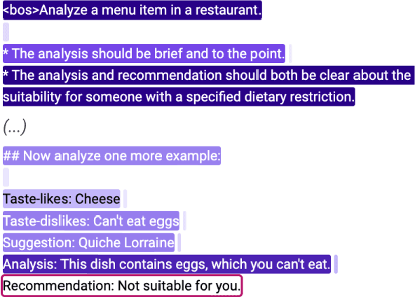 Figure 3 for Interactive Prompt Debugging with Sequence Salience