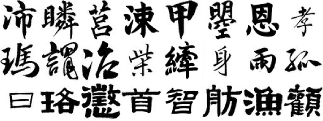 Figure 1 for Few-shot Calligraphy Style Learning