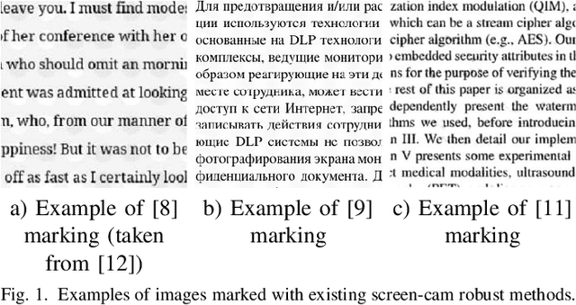 Figure 1 for Docmarking: Real-Time Screen-Cam Robust Document Image Watermarking