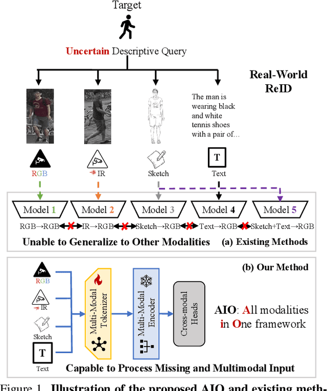 Figure 1 for All in One Framework for Multimodal Re-identification in the Wild