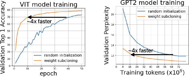 Figure 1 for Weight subcloning: direct initialization of transformers using larger pretrained ones