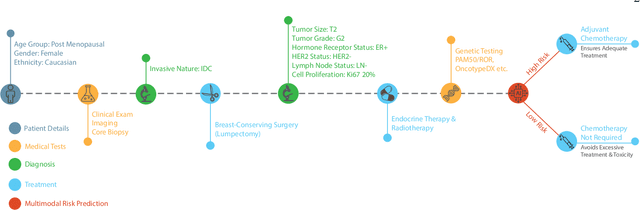 Figure 1 for BioFusionNet: Deep Learning-Based Survival Risk Stratification in ER+ Breast Cancer Through Multifeature and Multimodal Data Fusion