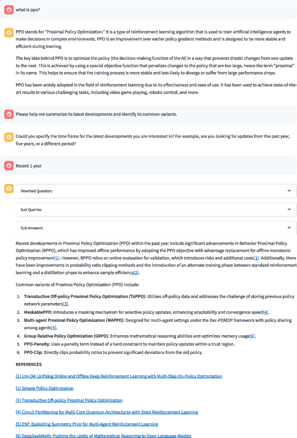 Figure 3 for OpenResearcher: Unleashing AI for Accelerated Scientific Research