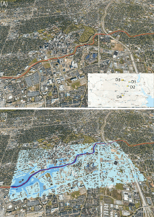 Figure 1 for Rapid Flood Inundation Forecast Using Fourier Neural Operator