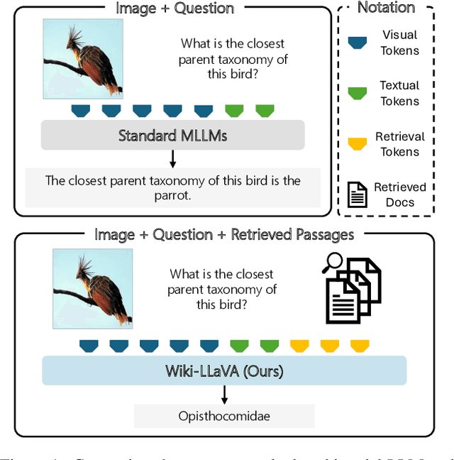 Figure 1 for Wiki-LLaVA: Hierarchical Retrieval-Augmented Generation for Multimodal LLMs