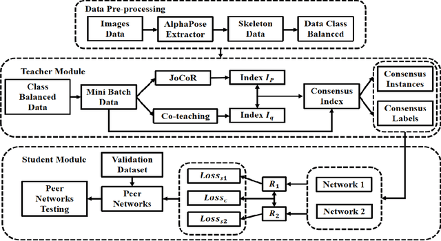 Figure 3 for Learning with Noisy Labels for Human Fall Events Classification: Joint Cooperative Training with Trinity Networks