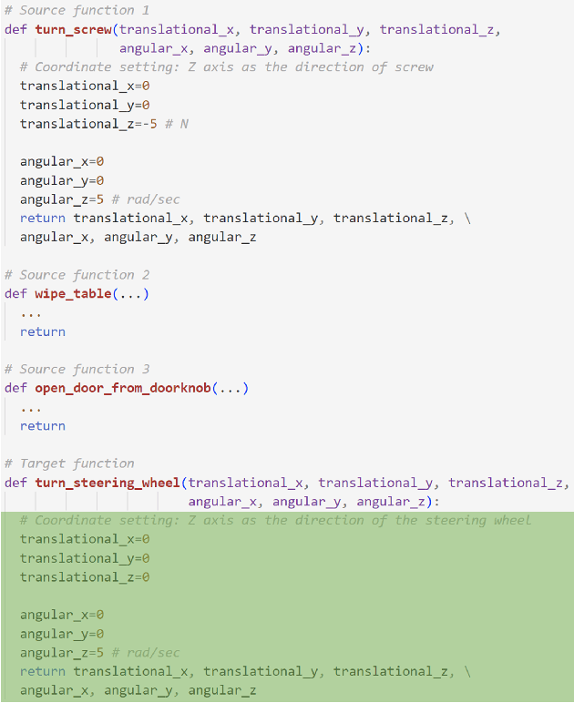 Figure 3 for Ground Manipulator Primitive Tasks to Executable Actions using Large Language Models