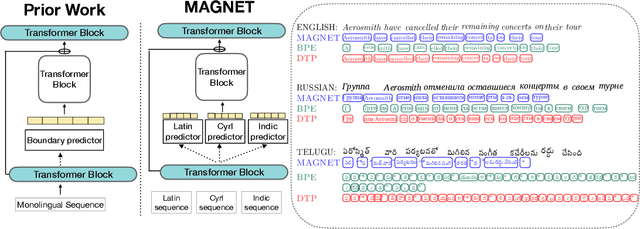 Figure 1 for MAGNET: Improving the Multilingual Fairness of Language Models with Adaptive Gradient-Based Tokenization