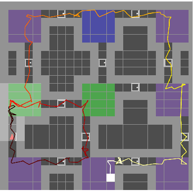 Figure 1 for Inferring Hierarchical Structure in Multi-Room Maze Environments