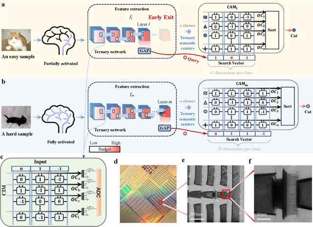 Figure 2 for Dynamic neural network with memristive CIM and CAM for 2D and 3D vision