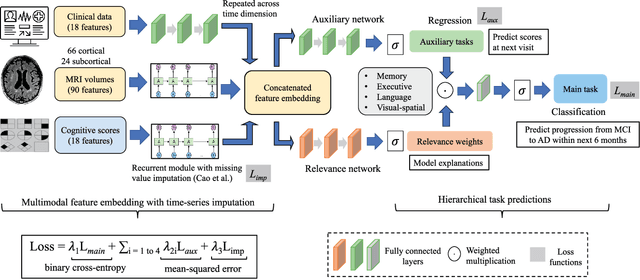 Figure 3 for Multimodal hierarchical multi-task deep learning framework for jointly predicting and explaining Alzheimer disease progression