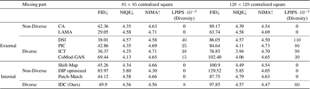 Figure 4 for Internal Diverse Image Completion