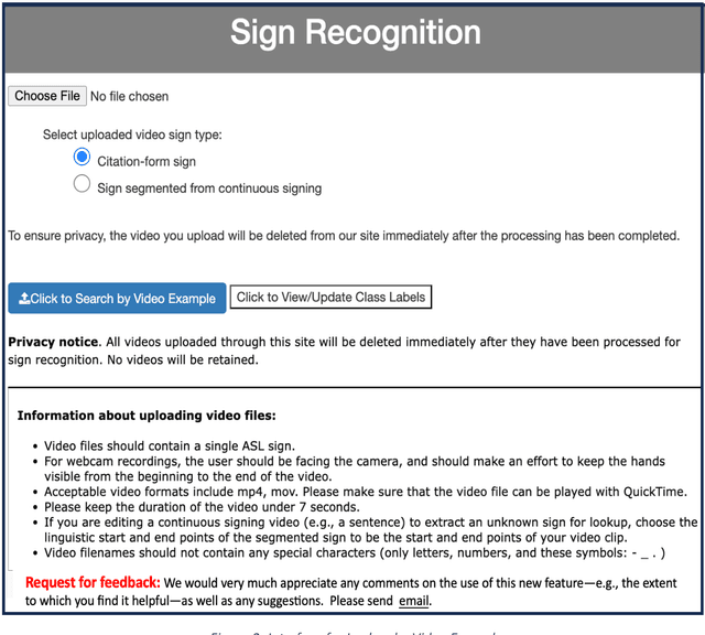 Figure 3 for New Capability to Look Up an ASL Sign from a Video Example