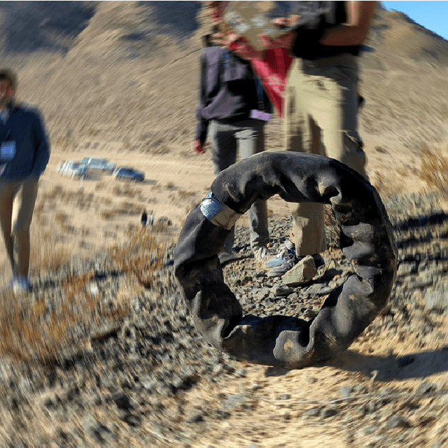 Figure 1 for How Strong a Kick Should be to Topple Northeastern's Tumbling Robot?