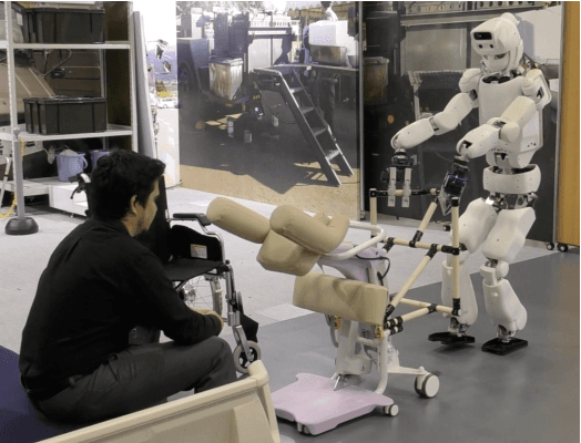 Figure 1 for Humanoid Robot RHP Friends: Seamless Combination of Autonomous and Teleoperated Tasks in a Nursing Context