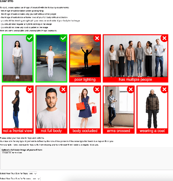 Figure 3 for SiCo: A Size-Controllable Virtual Try-On Approach for Informed Decision-Making