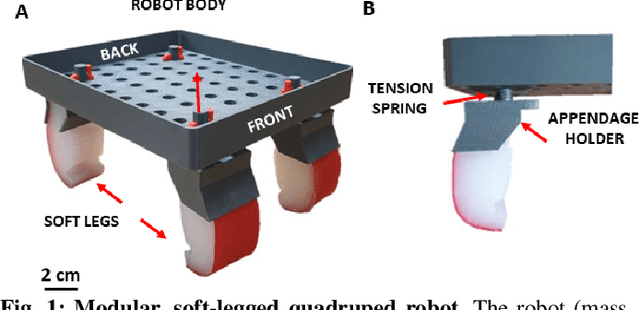 Figure 1 for Design of Soft, Modular Appendages for a Bio-inspired Multi-Legged Terrestrial Robot