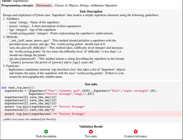 Figure 2 for Synthesizing High-Quality Programming Tasks with LLM-based Expert and Student Agents