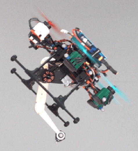 Figure 1 for Borinot: an agile torque-controlled robot for hybrid flying and contact loco-manipulation 