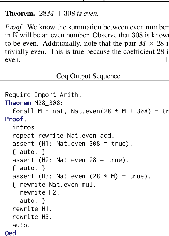 Figure 1 for Towards Autoformalization of Mathematics and Code Correctness: Experiments with Elementary Proofs