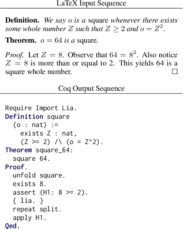 Figure 4 for Towards Autoformalization of Mathematics and Code Correctness: Experiments with Elementary Proofs