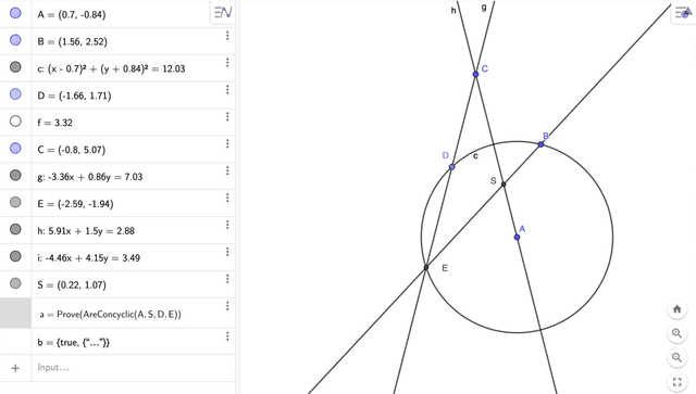 Figure 2 for Solving with GeoGebra Discovery an Austrian Mathematics Olympiad problem: Lessons Learned