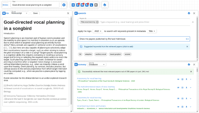 Figure 3 for MODOC: A Modular Interface for Flexible Interlinking of Text Retrieval and Text Generation Functions