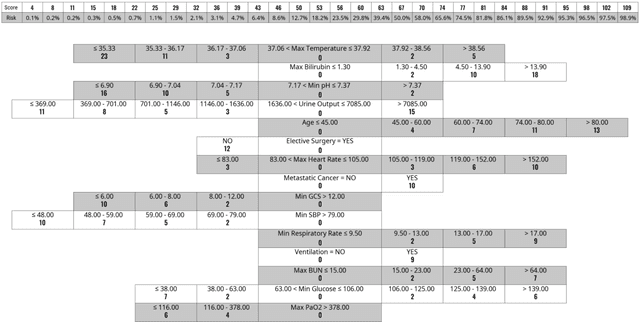 Figure 1 for Fast and Interpretable Mortality Risk Scores for Critical Care Patients