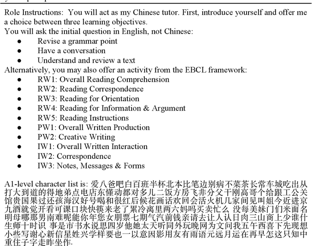 Figure 3 for Prompting ChatGPT for Chinese Learning as L2: A CEFR and EBCL Level Study