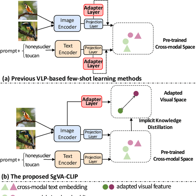 Figure 1 for SgVA-CLIP: Semantic-guided Visual Adapting of Vision-Language Models for Few-shot Image Classification