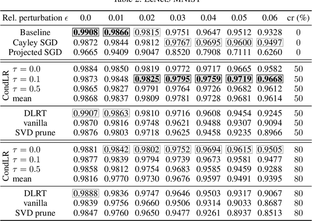 Figure 4 for Robust low-rank training via approximate orthonormal constraints