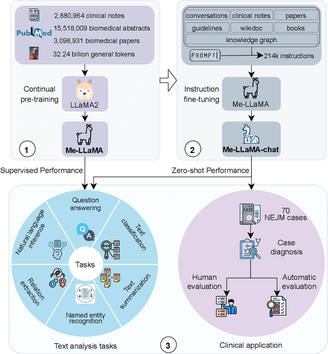 Figure 2 for Me LLaMA: Foundation Large Language Models for Medical Applications