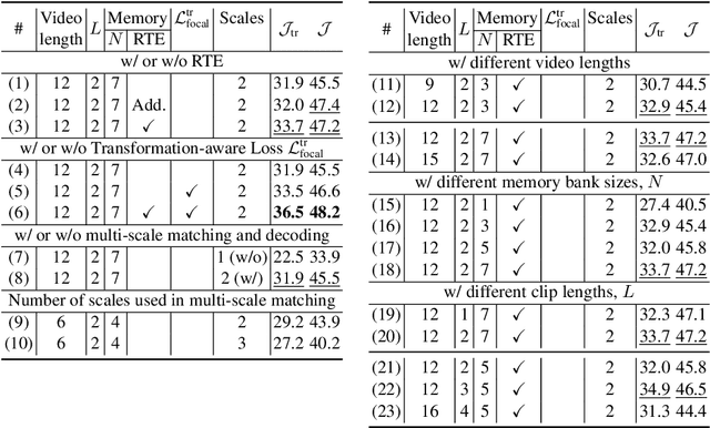 Figure 4 for M3T: Multi-Scale Memory Matching for Video Object Segmentation and Tracking