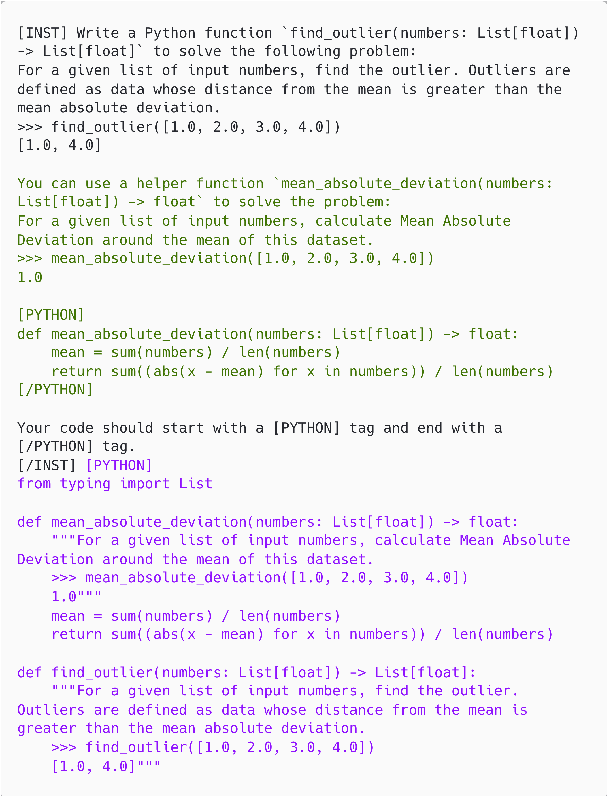 Figure 1 for Eliciting Instruction-tuned Code Language Models' Capabilities to Utilize Auxiliary Function for Code Generation